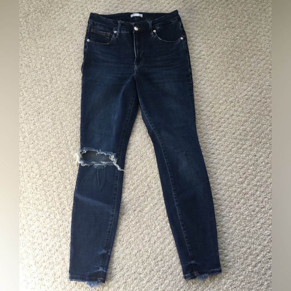 Good American Good Waist Shadow pocket jeans